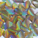 Sequin Diamond 1.5" Black Gold Lazersheen Binary Tech Code Print Out