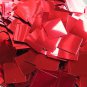 25mm Square Sequins Red Metallic Loose Paillettes
