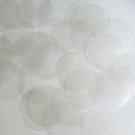 Round Sequin 40mm Antique Crystal Transparent Embossed Texture Couture Paillette