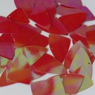 Fishscale Fin Sequin 1.5" Crimson Red Opaque Rainbow Iris Luster Loose Paillette