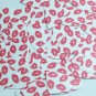 Fishscale Fin Sequin 1.5" Red Kiss Lipstick Lips on White Opaque Loose Paillette