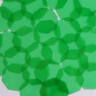 Sequin 30mm Shape Octagon Vinyl Go Go Trans Green. Made in USA