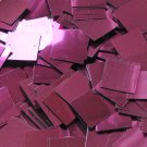 25mm Square Sequins Burgundy Wine Red Metallic Loose Paillettes