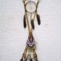 26" - Native American Navajo Made 4-Way Crossed Arrows with Beaded Pouch