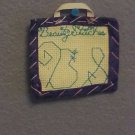 BeautyStitches Coaster Designs: Initials (bordered)