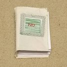 "No" in Red Letter Mini Blank Book