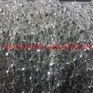 1 FEET COATED SILVER PYRITE 3-4MM SILVER PLATED WIRE WRAPPED ROSARY BEADS CHAIN