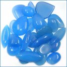 50 GRAM NATURAL BLUE CHALCEDONY FREESIZE CABOCHON WHOLESALE LOT LOOSE GEMSTONE