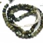 NATURAL CAT'S EYE GEMSTONE 4-5MM RONDELLE FACETED BEADS 21" LONG COLLAR NECKLACE