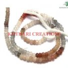 NATURAL MULTI MOONSTONE 3-4MM RONDELLE FACETED LOOSE BEADS 13" STRAND 1 LINE