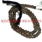 NATURAL SMOKY QUARTZ STONE 3-4MM RONDELLE FACETED LOOSE BEADS 13" STRAND 1 LINE
