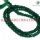 NATURAL GREEN JADE GEMSTONE 3-4MM RONDELLE FACETED LOOSE BEADS 13" STRAND 1 LINE