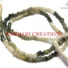 NATURAL CAT'S EYE GEMSTONE 3-4MM RONDELLE FACETED LOOSE BEADS 18" STRAND 1 LINE