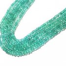 NATURAL GREEN APATITE STONE 3-4MM RONDELLE FACETED LOOSE BEADS 13" STRAND 5 LINE