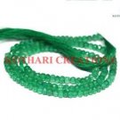NATURAL GREEN ONYX GEMSTONE 3-4MM RONDELLE FACETED LOOSE BEADS 13" STRAND 1 LINE