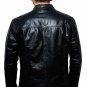 Mens leather jacket biker jacket black leather jacket