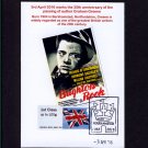 Graham Greene Postcard of Brighton Rock Movie Poster - Post & Go Stamp used Special Berkhamsted Pmk