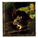 Animals on Stamps - Yellow-Necked Mouse 1st Class Royal Mail Stamp NHM at Face Value