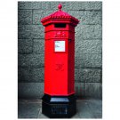 Pillar Box Postcard Sent to You in the Mail Using a Pictorial GB Post and Go Stamp