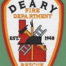 DEARY IDAHO FIRE RESCUE PATCH