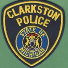 CLARKSTON MICHIGAN POLICE PATCH