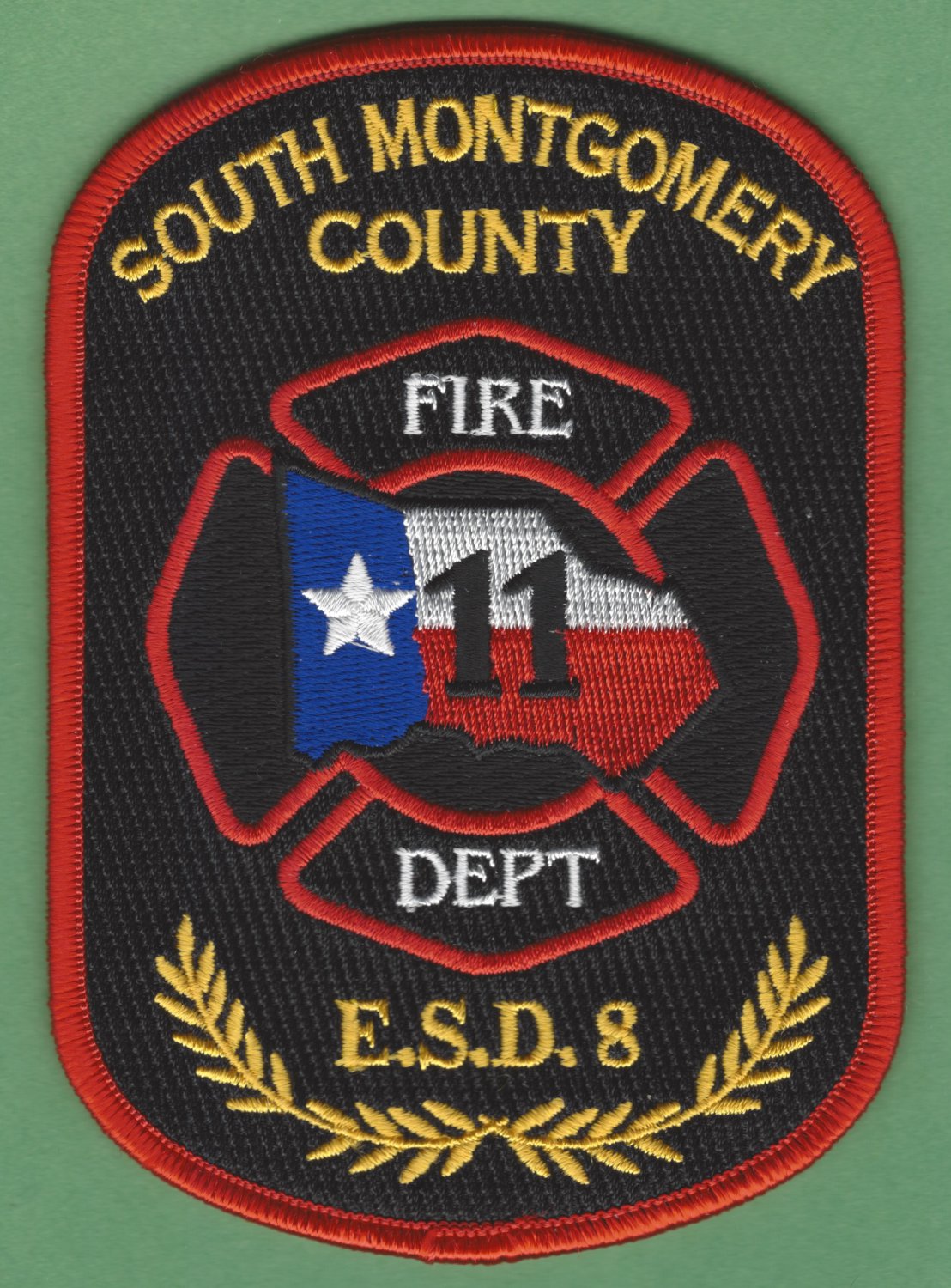 SOUTH MONTGOMERY COUNTY ESD 8 TEXAS FIRE RESCUE PATCH