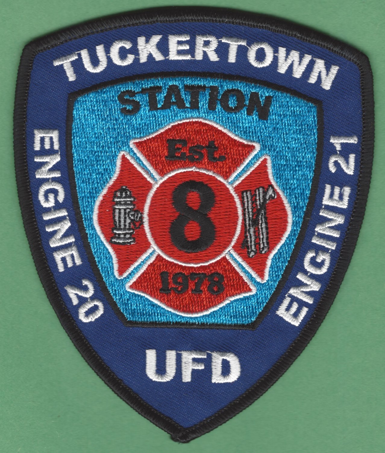 UNION FIRE DISTRICT TUCKERTOWN RHODE ISLAND FIRE RESCUE PATCH