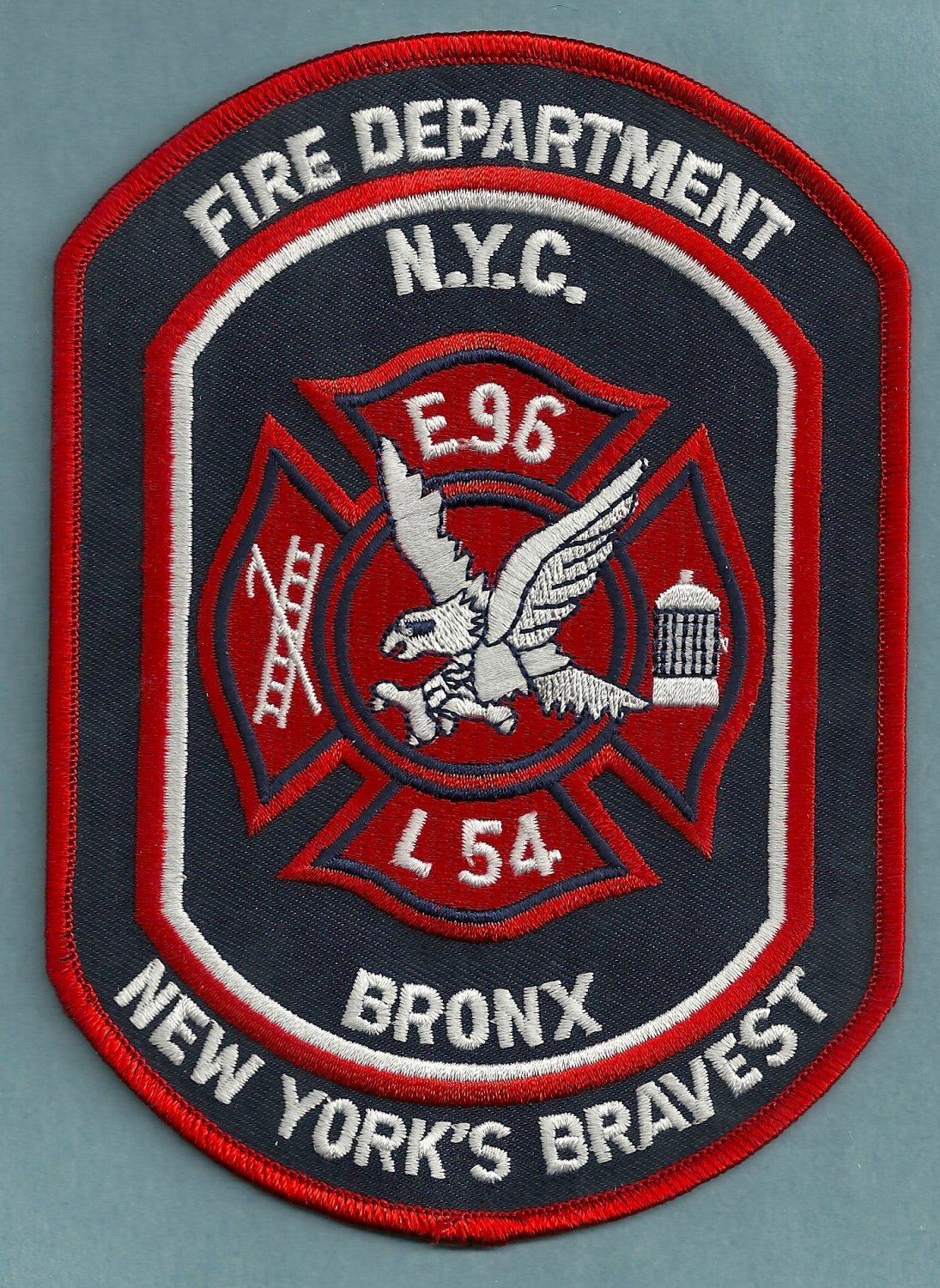 FDNY Bronx New York Engine 96 Ladder 54 Fire Company Patch