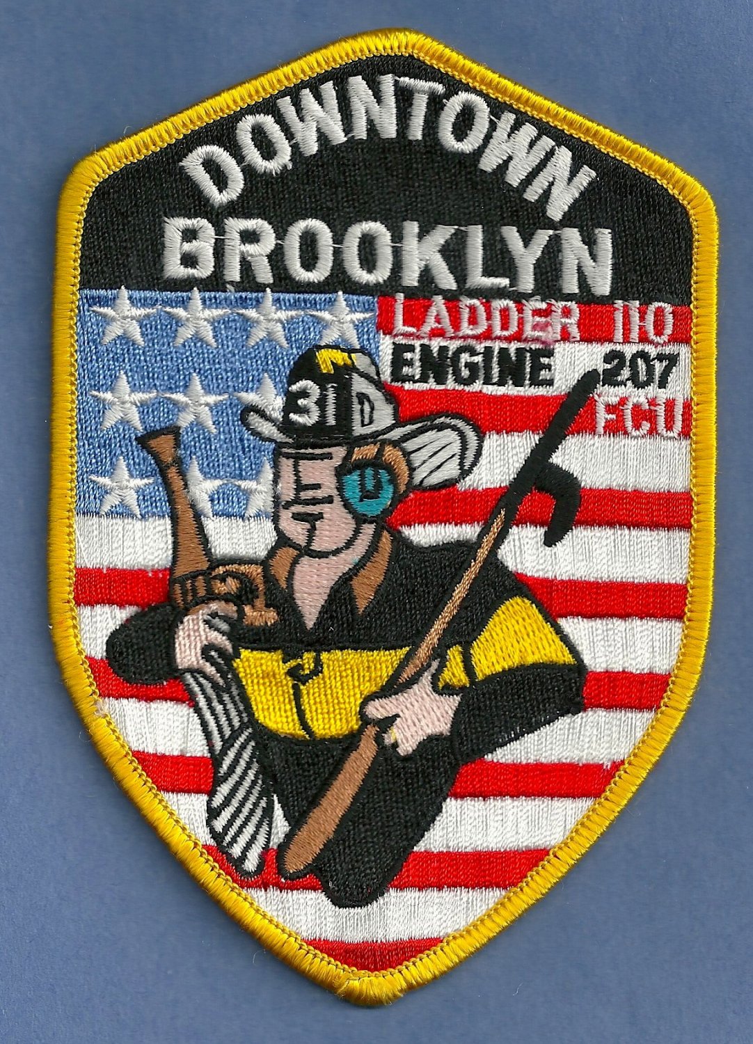 FDNY Brooklyn New York Engine 207 Ladder 110 Fire Company Patch