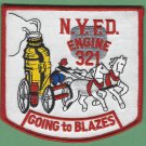 FDNY Brooklyn New York Engine Company 321 Fire Patch