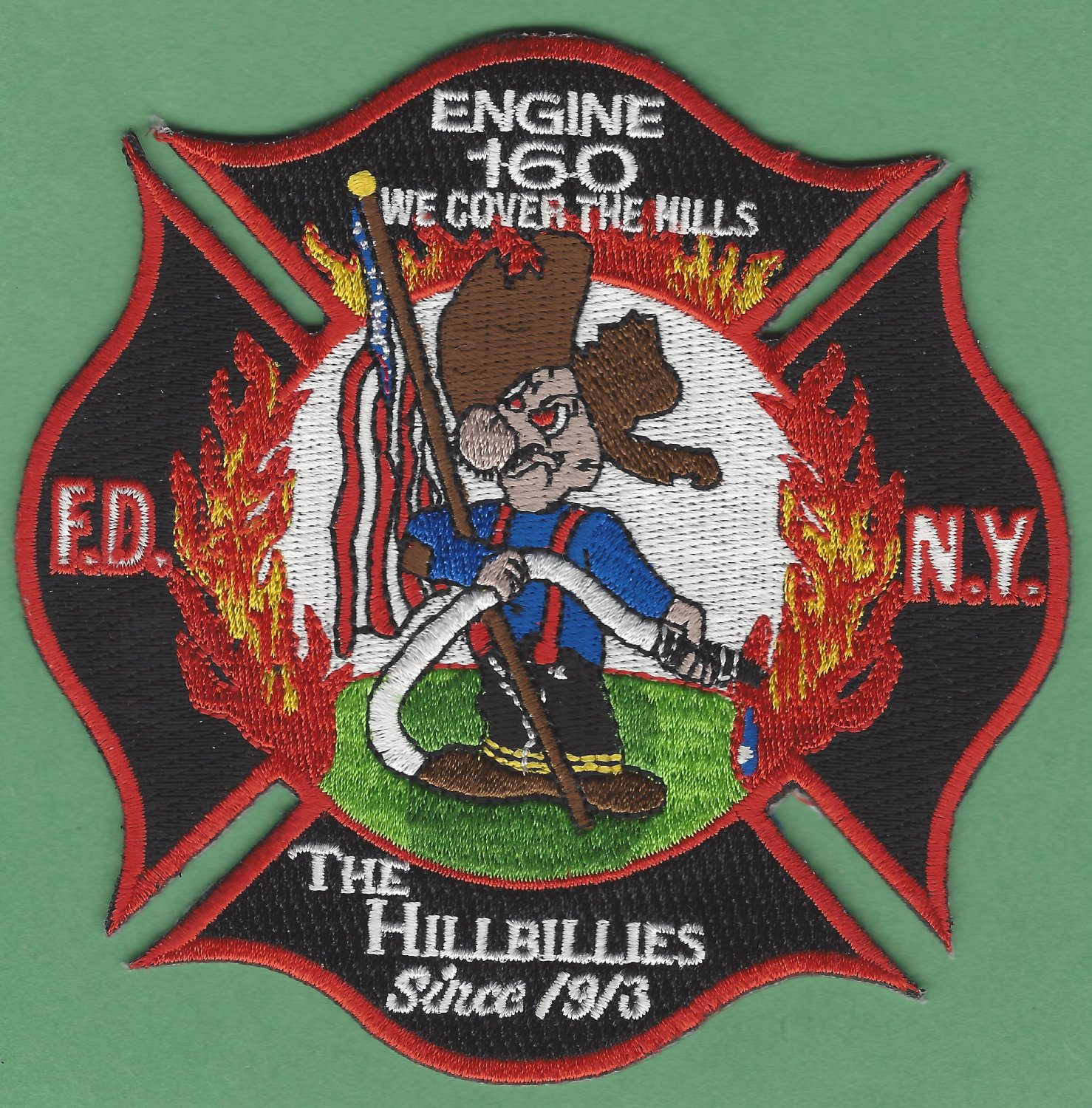 FDNY Staten Island New York Engine Company 160 Fire Patch