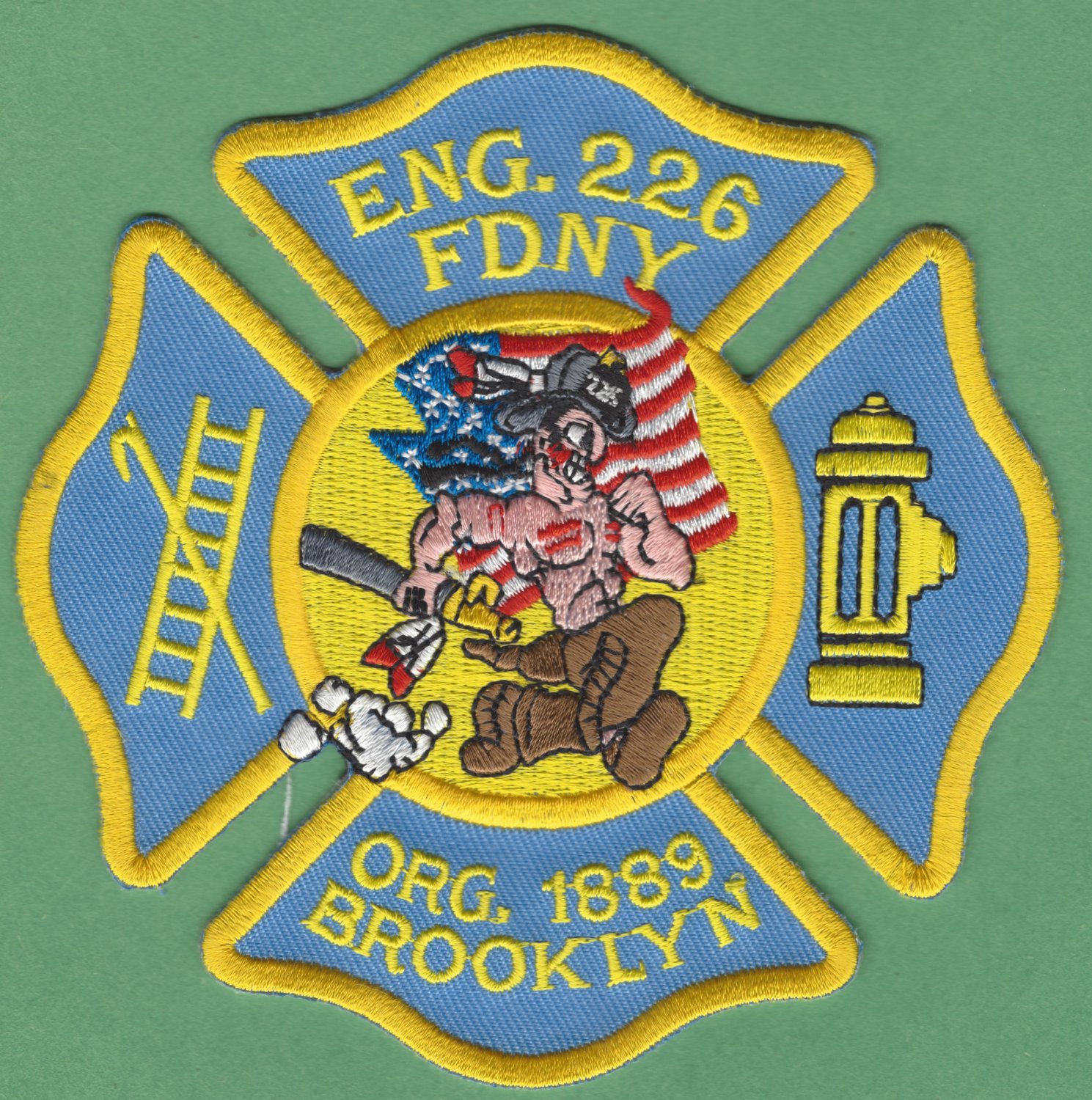 FDNY Brooklyn New York Engine Company 226 Fire Patch