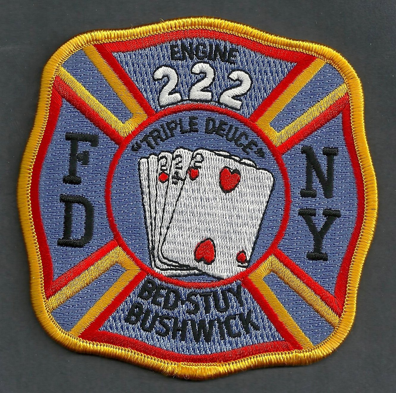 FDNY Brooklyn New York Engine Company 222 Fire Patch