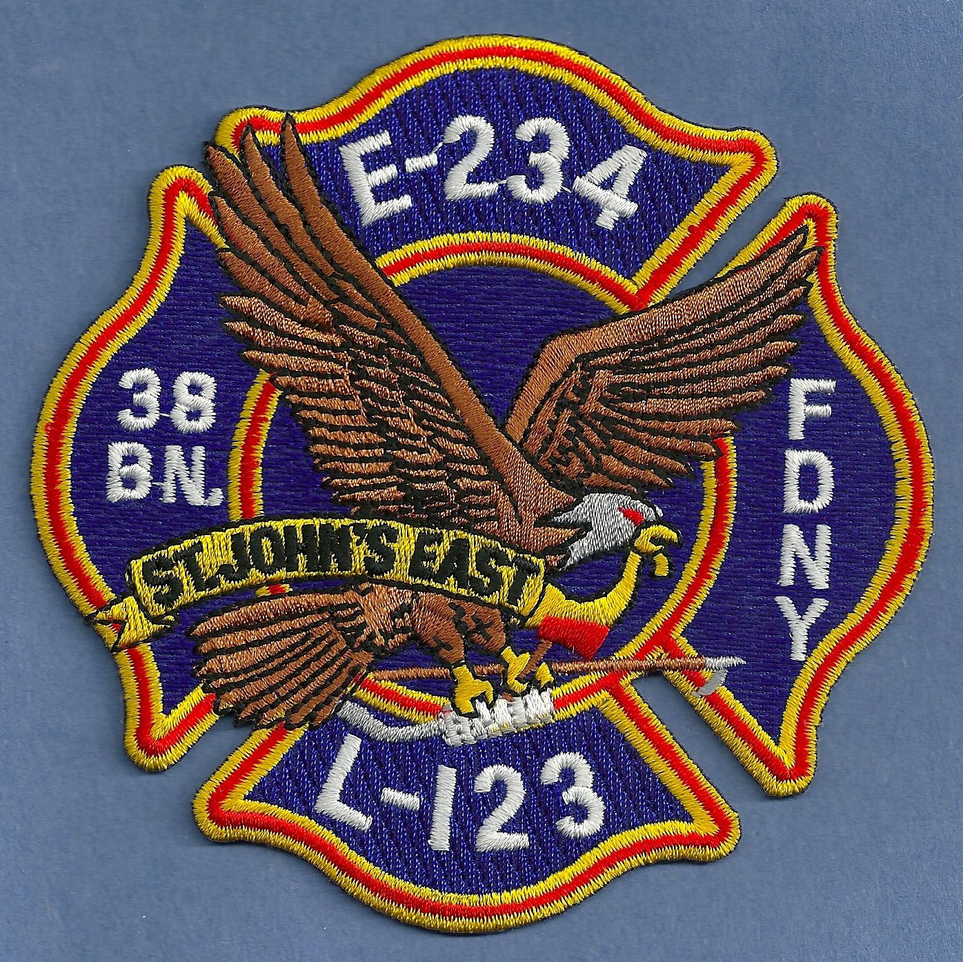 New York City NY Fire Dept Engine 234 Ladder 123 Patch v4 