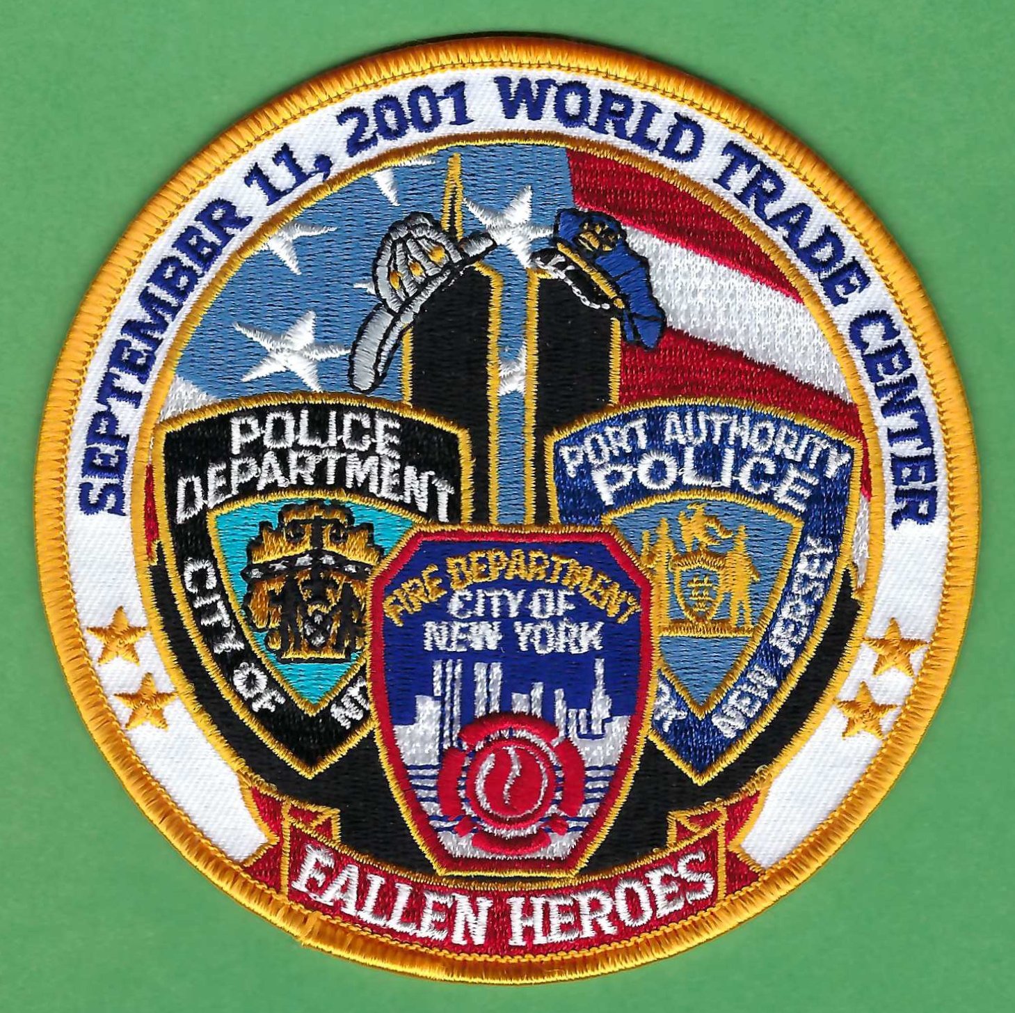 FDNY 9-11 World Trade Center Memorial Fire Police Port Authority Patch