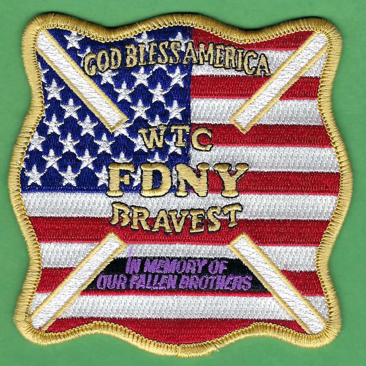 FDNY 9-11 World Trade Center Memorial Fire Patch