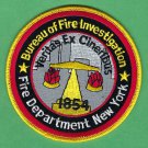 FDNY New York Fire Department Bureau of Fire Investigation Patch