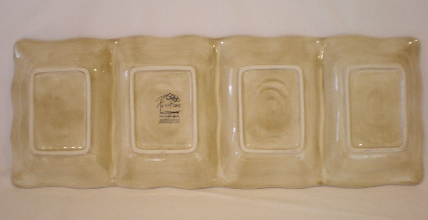 Fruition by Tabletops Unlimited 4 Section Condiment Tray 18 1/2" Long