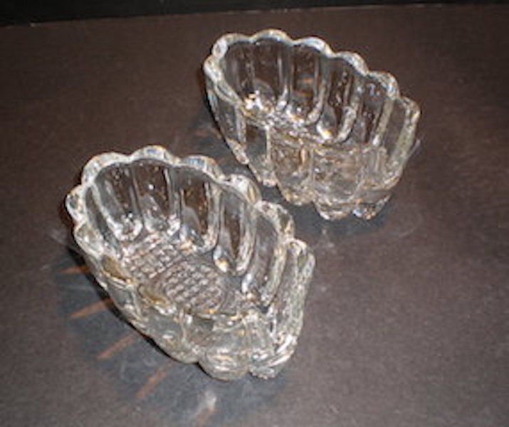 Princess House Crystal Utensil Buffet Serving Caddy Spoon and Folks Holder