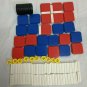 Tupperware Tupper Toys Build-O-Fun Pieces - Squares, Wheels, Connectors
