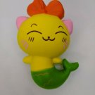 Squishy Foam Mer-cat Mermaid Kitty Yellow Anti-stress Toy Pink/Purple 6" Tall
