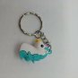 Unicorn Pony Head Mini 1.5" Rubber Pendant on Keychain Ring CHOOSE ONE COLOR