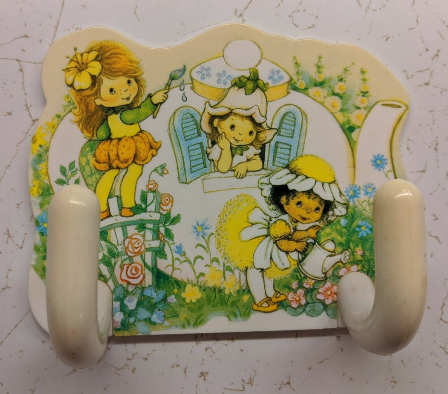 Avon Little Blossom Wall Hook Hanger Vintage Hanging Rack VTG 1980s 5"x3.5"