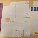 Vintage Thanks, Greetings & God Bless You Stickers - Partial Sheets, Unused