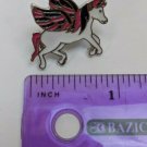 Unicorn Pegasus Unipeg Pony Pin 30mm Costume Jewelry White/Pink/Purple