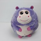 Ty Beanie Ballz Drewdrop Hippo Med 8" Tall Plush Stuffed Animal USED