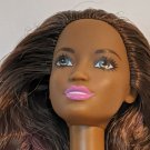 Mattel Barbie Fashionista Nikki AA Black Doll Pink Hair Streaks Nude *IMPERFECT*