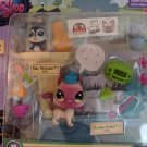 Littlest Pet Shop Pets In the City Pet Tales #237 Penguin #236 Siamese Cat MOC