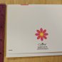 Current Inc Pink & Yellow Daisy Flowers on White Blank Note Card Unused