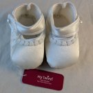 My Twinn Collection White Satin Booties Shoes NWT 3.75" Long 1.75" Wide 23" Doll